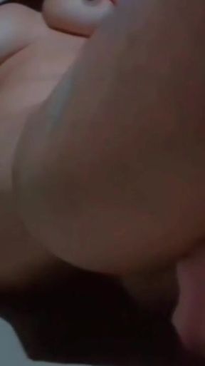 Alone in the house, a woman is calming her pussy with eggplant   Clip 1