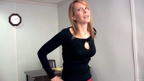 Amber's Exam Accident (2K upscaled) - Amber Wells