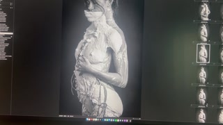 Goddess Brunette Spreads Ass While Modeling For BDSM/Fetish Art Project in Berlin