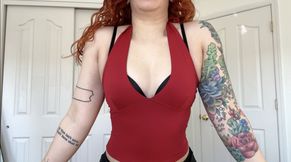 sexy new filming shirts try on in bra and panties - veggiebabyy