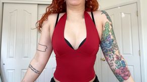 sexy new filming shirts try on in bra and panties - veggiebabyy