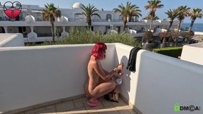 Masturbation on Hotel Roof