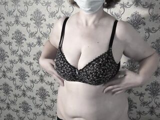 Older big beautiful woman mother I'd like to fuck gets nude and shows her large saggy soft natural melons.