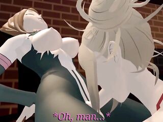 Himiko Makes Uraraka Her Sex Thrall (Shemale hentai x Female)