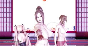 Naked dance DOA Mai Shiranui Marie Rose Misaki