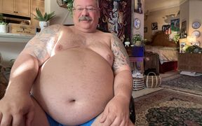 You Don’t Want to Miss Me Videoing My Step-daddy When He Shoves a Dildo in His Fat Daddy Ass to Cum