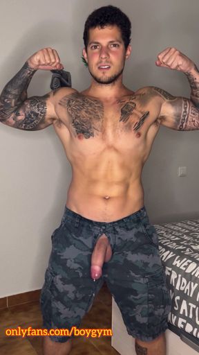 My BIG MILITARY COCK Cums With No Touch