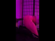 Pretty sissy femboy solo toy play - amateur BBC dildo