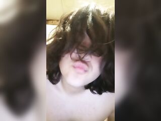 femboy against the wall moving his butt