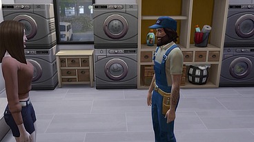 Encanador não aguenta e fode cliente gostosa. The Sims 4