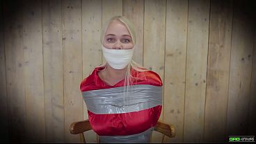 Darina - Blonde Russian Girl Next door secretary tied bound and gagged in bondage EP 2