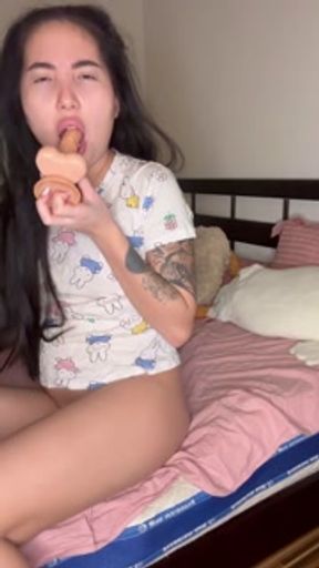 Sitting on my face after I've fucked myself good