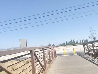 I leave my raiment behind and take a RISKY, lengthy walk, totally exposed (pre-cum @ 4:54)
