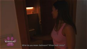 step daughter sumiko smile rides step dad secretly before he cums inside step mom in shared hotel bed