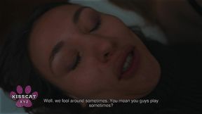 step daughter sumiko smile rides step dad secretly before he cums inside step mom in shared hotel bed