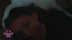 step daughter sumiko smile rides step dad secretly before he cums inside step mom in shared hotel bed