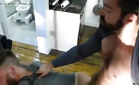 Destroying a bearded redhead ass