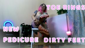 Toe Ring Temptation: Lady Angela's Dirty Feet Delight