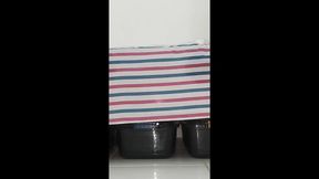 naked riding my big dildos