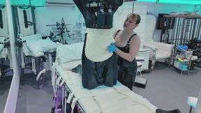 Rubber bubbler 2 cock sucking slave