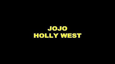 Holly West Teaches Jojo Kiss Lesbian Ass Eating