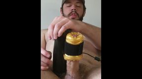 Handsfree Cumming with Automatic Masturbator