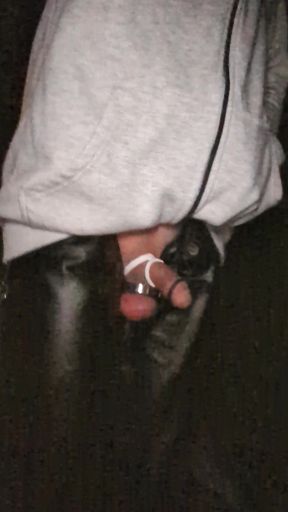 Gay Man Walks Outside and Shows His Cock
