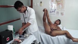 Doctor Twink: Muscled very hot asian gay Jacob ass fucked