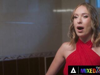 MIXEDX - Hawt Three-some Between Stepsisters Angelika Grays, Alyssa Bounty And Annalisa Atomic Blond