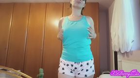 Striptease from shy cute teen PART 22