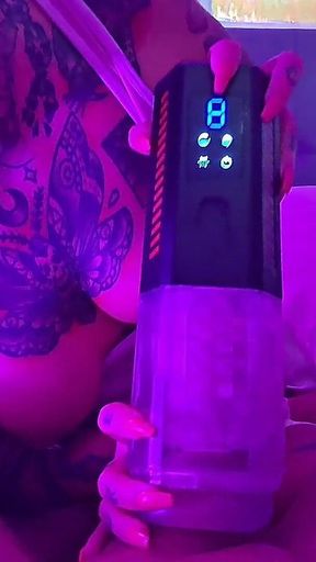 Girlfriend Helps Releive Boyfriend Using Cock Masturbator