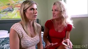 Stepmother shares stepson'_s cock with her friend - Cory Chase