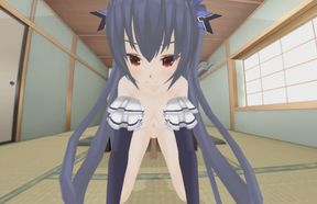 Neptunia Cute Noire Reverse Cowgirl Riding (A XXX Parody)