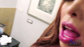 POV Backshots Destroy Busty Trans Katerin Britz Gushing Cum Ass