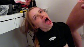 oksana katysheva & kira stone fist and dp polly yangs with huge strapons after two men destroy her throat!