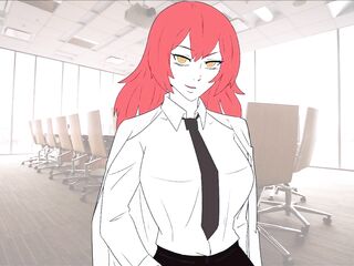 Makima te necesita en la oficina. Audio JOI comics.