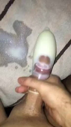 Gay Solo: Fake Hyperspermia In Condom