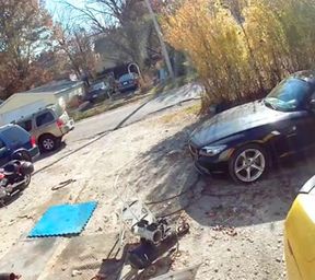 Cleaning out the truck