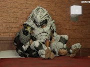 Turian and Krogan Handjob Hyper Growth Animation