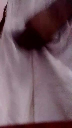 Black Panty Boy Puts Lotion on