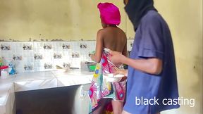 I FUCK MY HOUSE HELP IN THE KITCHEN WHILE SHE WAS TRYING TO COCK BECAUSE MY WIFE IS NOT AROUND