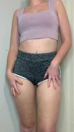 Female Onlyfans Model in Sports Bra