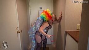 Gibby's Clown Crew plows Kourtney Chase at Rio in Las Vegas