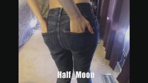 Blue Jeans Twirl and Cum