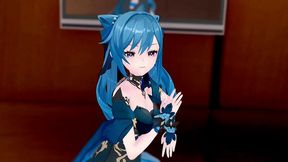 genshin impact keqing undress dance and nude sex with kaedehara kazuha hentai mmd 3d blue hair