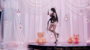 mmd Excuse Me Erotic Tattoos Striptease Black Stockings Squirting