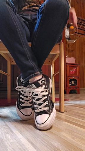 Get Down and Clean My Converse