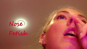 Teacher is picking her nose