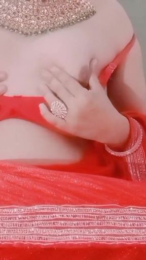 Indian Gay Crossdresser Real XXX Sex in Red Saree Hard Fuck