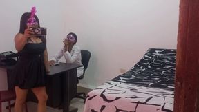 The lesbian doctor and her best friend masturbate in the doctor&#039;s office
